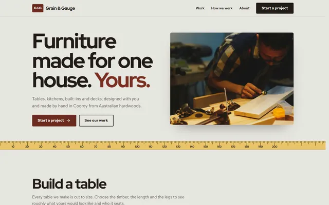 The Grain & Gauge example website