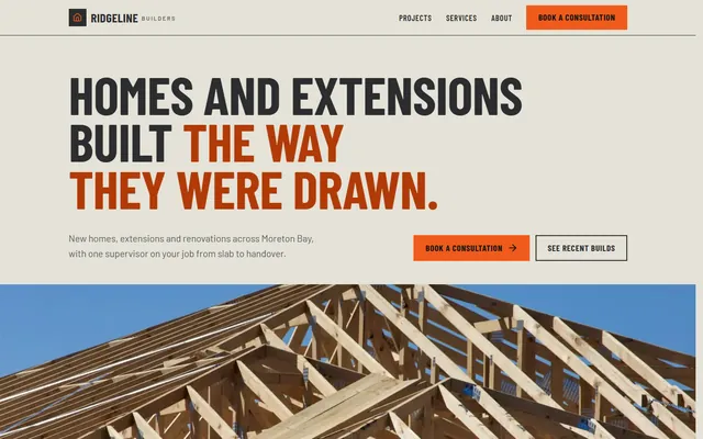 The Ridgeline Builders example website